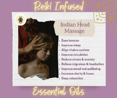 INDIAN HEAD MASSAGE - 45 | 60 minute sessions